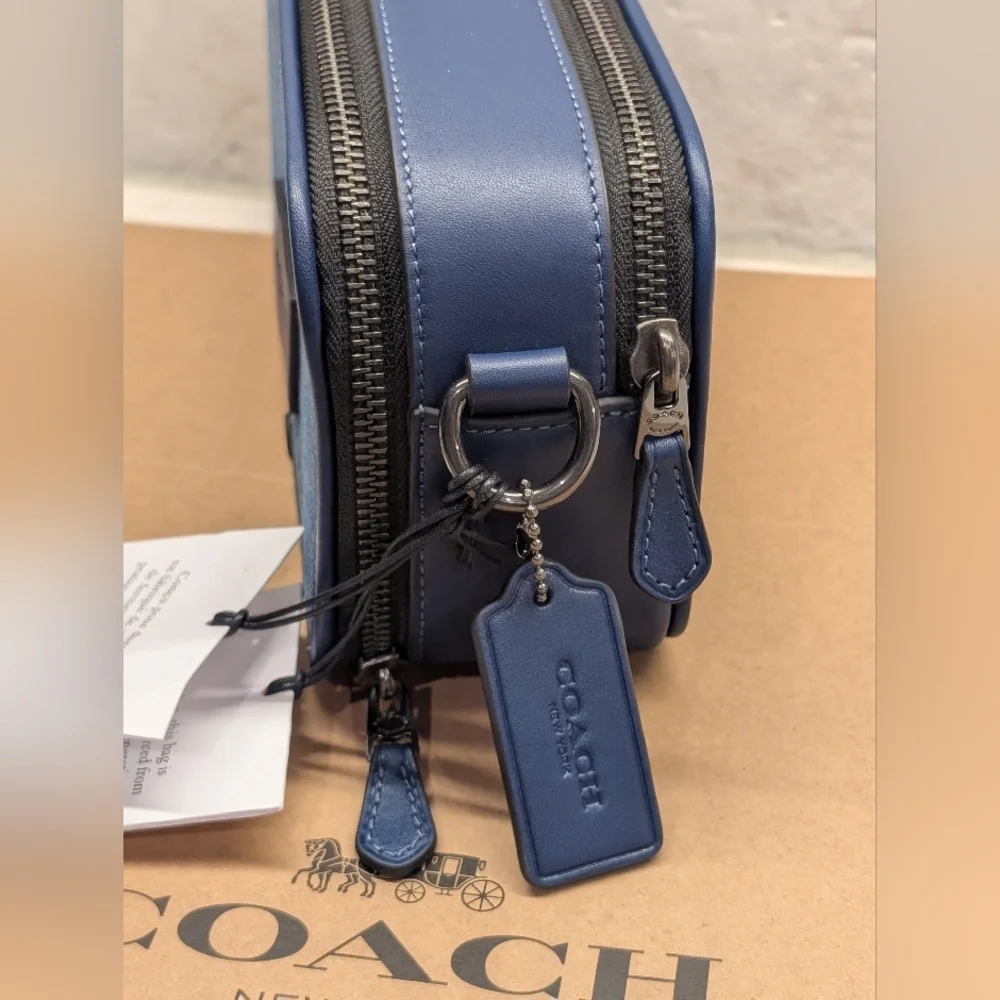 Coach Wyatt Crossbody Bag - NWT - Denim/Blue 7.75x4.5 Inches - Picture 4 of 14